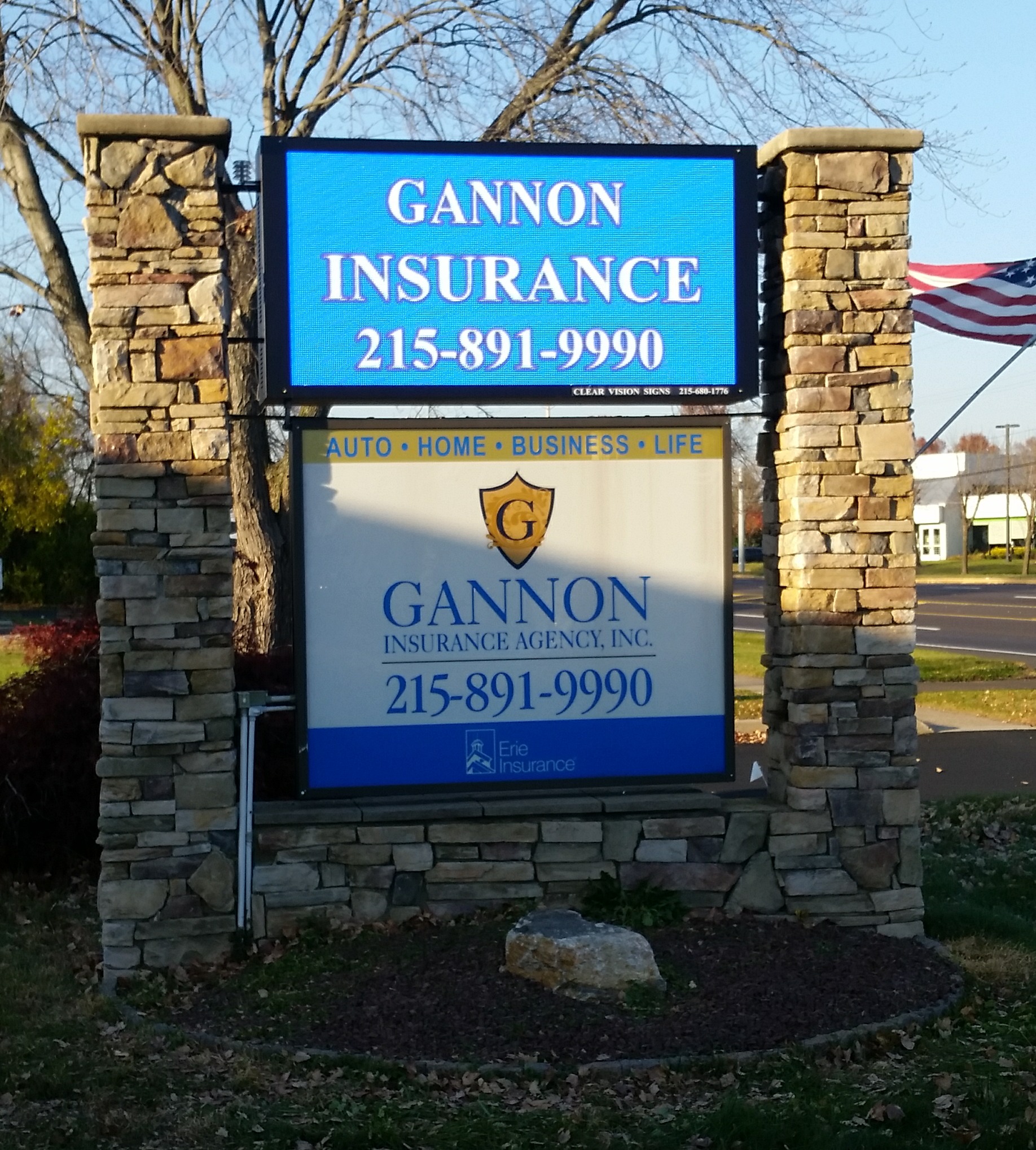 Outdoor business signs in Bucks County, PA